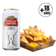 Nachos con queso + 1 Lata Stella Artois 473cc.Elección en el cine, sujeto a disponibilida. Prohibida su venta a menores de 18 años. Ley 24.788 / presentar DNI