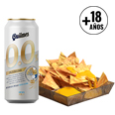 Nachos con queso + 1 lata quilmes 0.0 473cc. Bebida sin alcohol.
